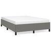 vidaXL Cadre de lit sans matelas gris fonc&eacute; 140x190 cm tissu