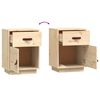vidaXL Tables de chevet 2 pcs 40x34x55 cm Bois de pin massif