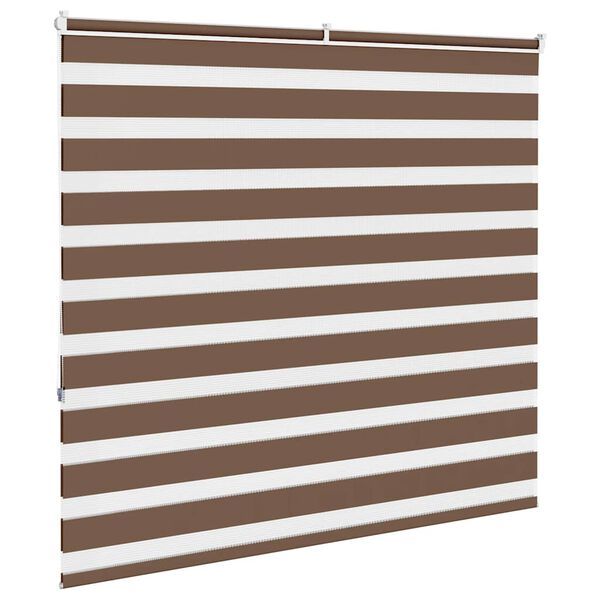 vidaXL Store z&egrave;bre marron 155x150cm largeur du tissu 150,9cm polyester