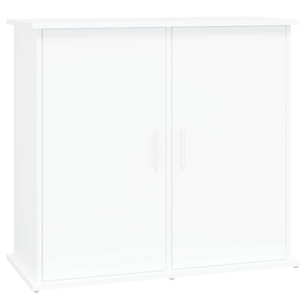 vidaXL Support pour aquarium blanc 81x36x73 cm bois d'ing&eacute;nierie