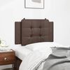vidaXL Coussin de t&ecirc;te de lit Zadar marron 80 cm similicuir