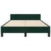 vidaXL Cadre de lit sans matelas vert fonc&eacute; 120x190 cm velours