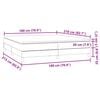 vidaXL Sommier &agrave; lattes de lit et matelas gris fonc&eacute; 180x210cm velours