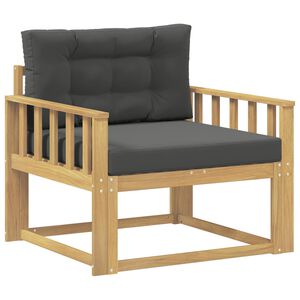 vidaXL Sofa de milieu ext&eacute;rieur Polyester Blanc