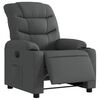 vidaXL Fauteuil inclinable électrique Gris foncé Tissu