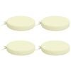 vidaXL Coussins de si&egrave;ge 4 pi&egrave;ces SOEST 4 pc 100 % polyester Cr&egrave;me