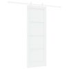 vidaXL Porte coulissante Blanc 73,5 x 198,5 cm Pin massif