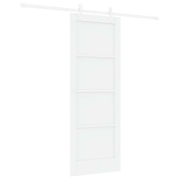 vidaXL Porte coulissante Blanc 73,5 x 198,5 cm Pin massif