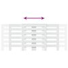vidaXL Cache-radiateur blanc 205x21,5x83,5 cm bois d'ing&eacute;nierie