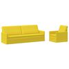 vidaXL Ensemble de Canap&eacute;s 2 pcs Jaune clair Tissu