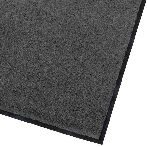 vidaXL Tapis de porte Anthracite 60 x 40 x 1.2 cm Tissu en teddy