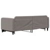 vidaXL Lit de jour avec gigogne sans matelas taupe 90x200 cm