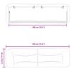 vidaXL Coussin de t&ecirc;te de lit Hvar blanc 180 cm similicuir