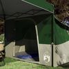 vidaXL Ensemble de Tentes de Camping 2 pcs Vert Taffetas et Tissu