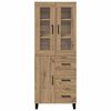 vidaXL Haut Armoire 2 pcs Ch&ecirc;ne artisanal Bois d'ing&eacute;nierie