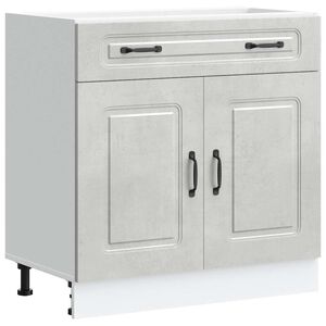 vidaXL Armoire de cuisine Kalmar gris b&eacute;ton bois d'ing&eacute;nierie