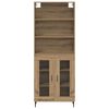 vidaXL Haut Armoire Ch&ecirc;ne artisanal 69,5 x 34 x 180 cm