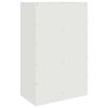 vidaXL Buffet blanc 67x39x107 cm acier