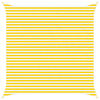 vidaXL Voile d'ombre ext&eacute;rieure Jaune et blanc 4,5 x 4,5 m
