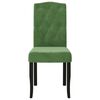 vidaXL Chaises &agrave; manger lot de 4 Vert fonc&eacute; Velours
