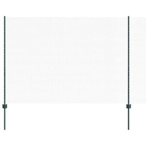 vidaXL Cl&ocirc;ture hexagonale avec poteau 25 x 1,6 m Vert Maille