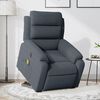 vidaXL Fauteuil inclinable de massage &eacute;lectrique gris fonc&eacute; velours
