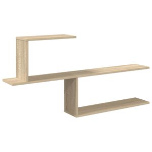 vidaXL &Eacute;tag&egrave;re Murale Ch&ecirc;ne Sonoma 122 x 18 x 60 cm Bois d'ing&eacute;nierie