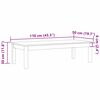 vidaXL Table basse Max Marron 110 x 50 x 30 cm Pin massif