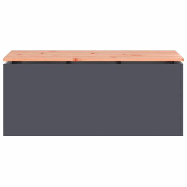 vidaXL Banc de jardin Anthracite 100 x 40 x 43 cm Acier