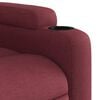 vidaXL Fauteuil inclinable rouge bordeaux tissu