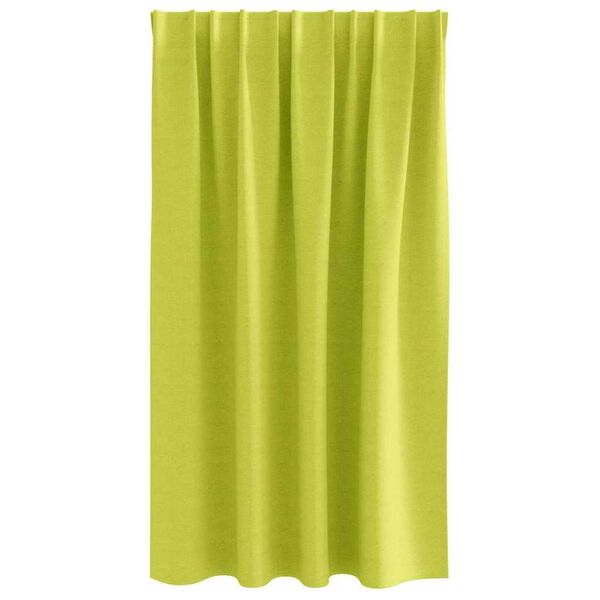 vidaXL Rideaux occultants avec anneaux 2 pcs Vert 140 x 140 cm