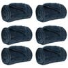 vidaXL Couvertures &agrave; jeter 6 pc Bleu marine 130 x 150 cm 3.04 kg