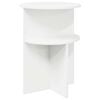 vidaXL Table d'appoint Blanc &Oslash; 39,5 x 55 cm Bois d'ing&eacute;nierie