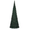 vidaXL Sapin de No&euml;l artificiel pr&eacute;-&eacute;clair&eacute; avec guirlandes vert 180cm