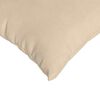 vidaXL Coussins de canapé 2 pcs Crème 50 x 30 cm tissu