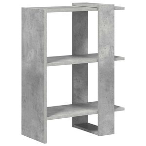 vidaXL &Eacute;tag&egrave;re Gris b&eacute;ton 52 x 25 x 71,5 cm Bois d'ing&eacute;nierie