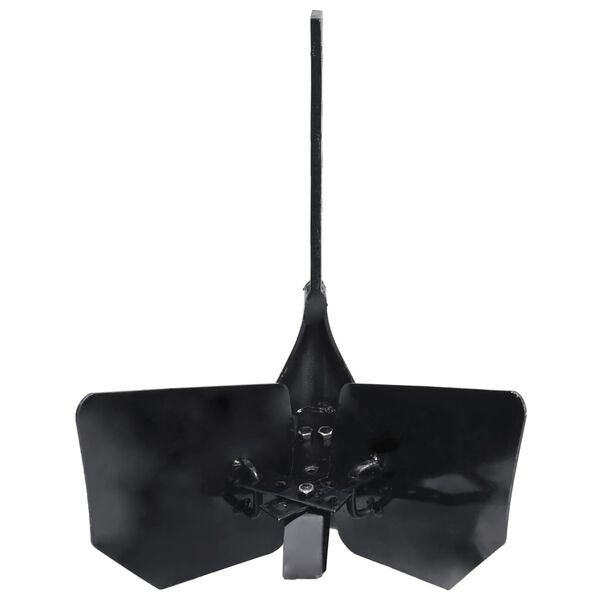 vidaXL Accessoire de charrue à timon Noir Métal