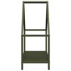 vidaXL Portant de bois chauffage vert olive 60x25x60 cm
