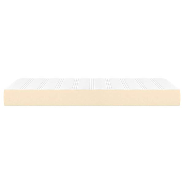 vidaXL Matelas à ressorts ensachés pour enfants crème 80x160 cm tissu