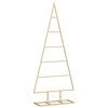 vidaXL Arbre de No&euml;l en m&eacute;tal Dor&eacute; 90 cm Acier peint par poudre