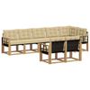 vidaXL Ensemble de canap&eacute;s d'ext&eacute;rieur 8 pc Blanc et Beige