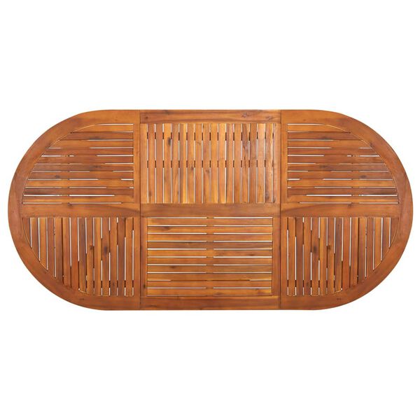 vidaXL Ensemble à manger de jardin 7 pcs Gris