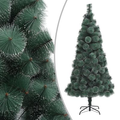 vidaXL Sapin de Noël artificiel avec support Vert 210 cm PET