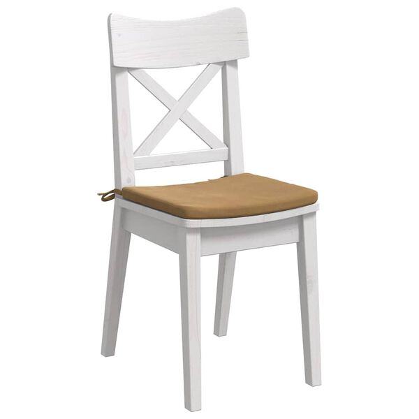 vidaXL Coussins de si&egrave;ge 4 pcs Marron 40 x 40 x 3 cm Velours