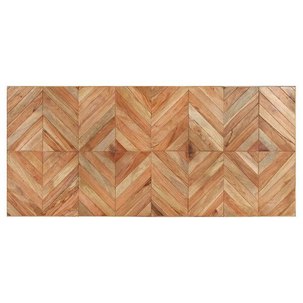 vidaXL Table &agrave; manger 200x90x76 cm Bois massif d'acacia et de manguier