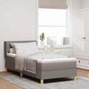 vidaXL Lit &agrave; Ressorts avec matelas Taupe 90 x 200 cm tissu