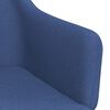 vidaXL Chaises pivotantes &agrave; manger lot de 2 bleu tissu