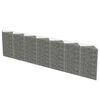 vidaXL Mur de gabion Acier galvanis&eacute; 450 x 30 x 100 cm