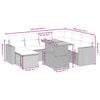 vidaXL Salon de jardin 8 pcs avec coussins noir r&eacute;sine tress&eacute;e