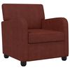 vidaXL Fauteuil Marron antique brillant Simili cuir